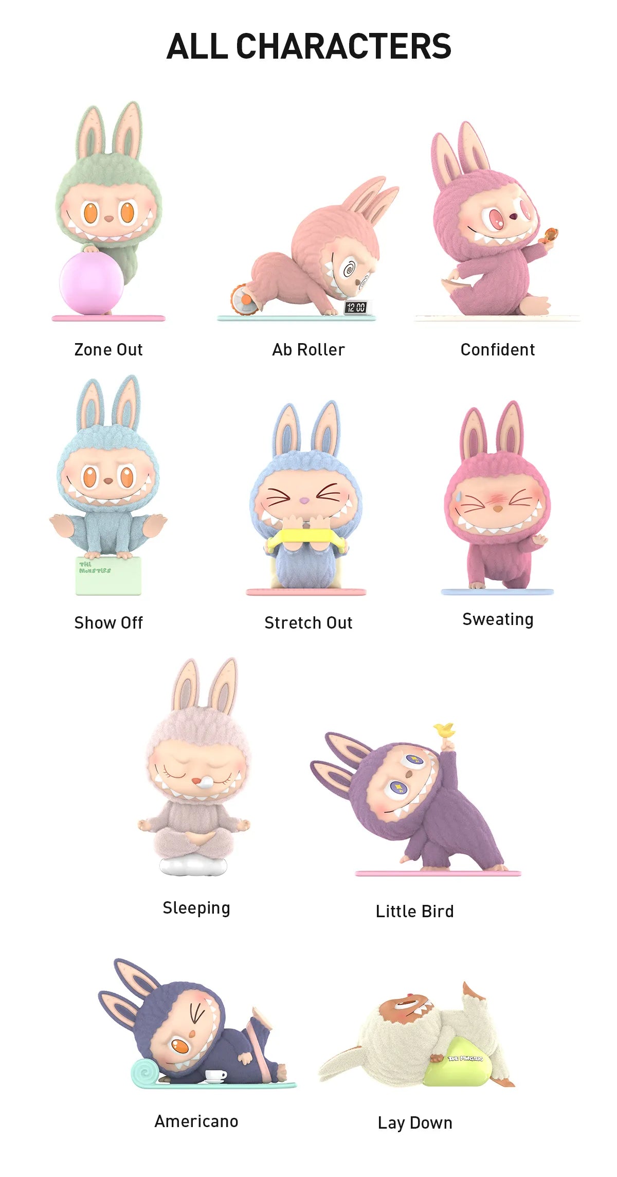 POP MART THE MONSTERS - Lazy Yoga Series - Blind Box
